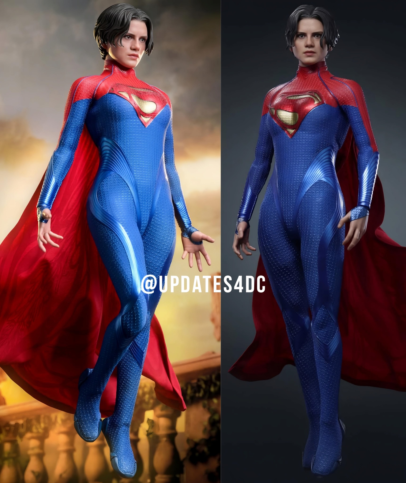 New look at the 1/6 Supergirl figure from The Flash by Hot Toys 
