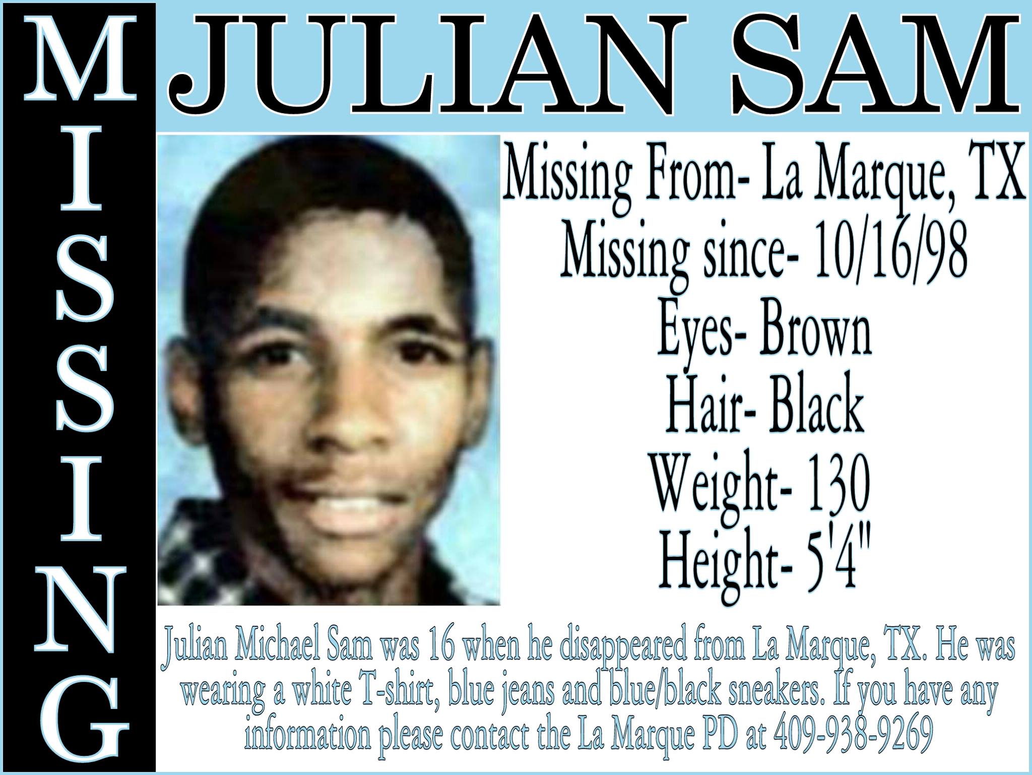 Help Find Julian Sam