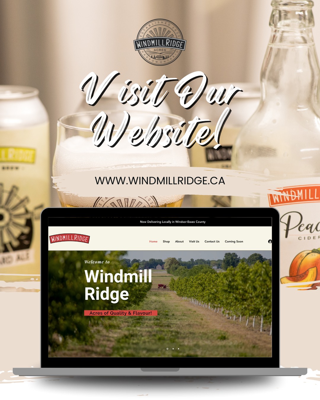 Windmill Ridge Craft Cider & Beer | Harrow ON