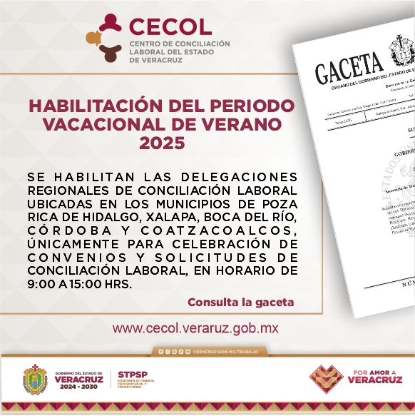 CECOL Centro de Conciliación Laboral del Estado de Veracruz | Xalapa