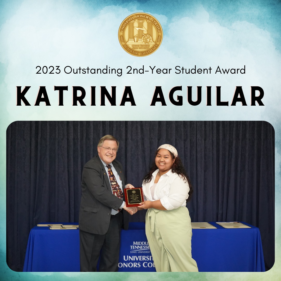 Congratulations to our Outstanding... - MTSU Honors College