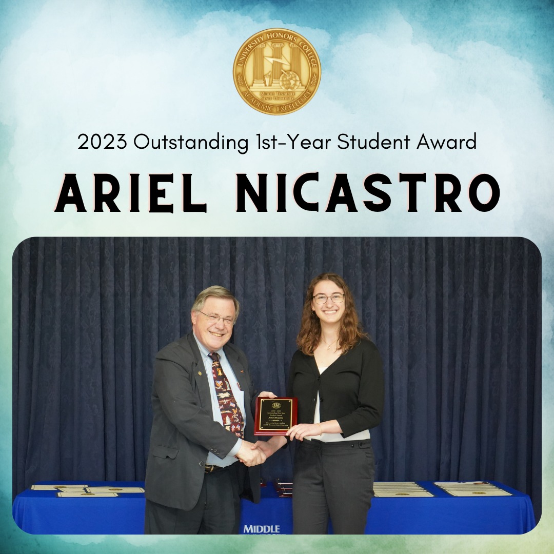Congratulations to our Outstanding... - MTSU Honors College