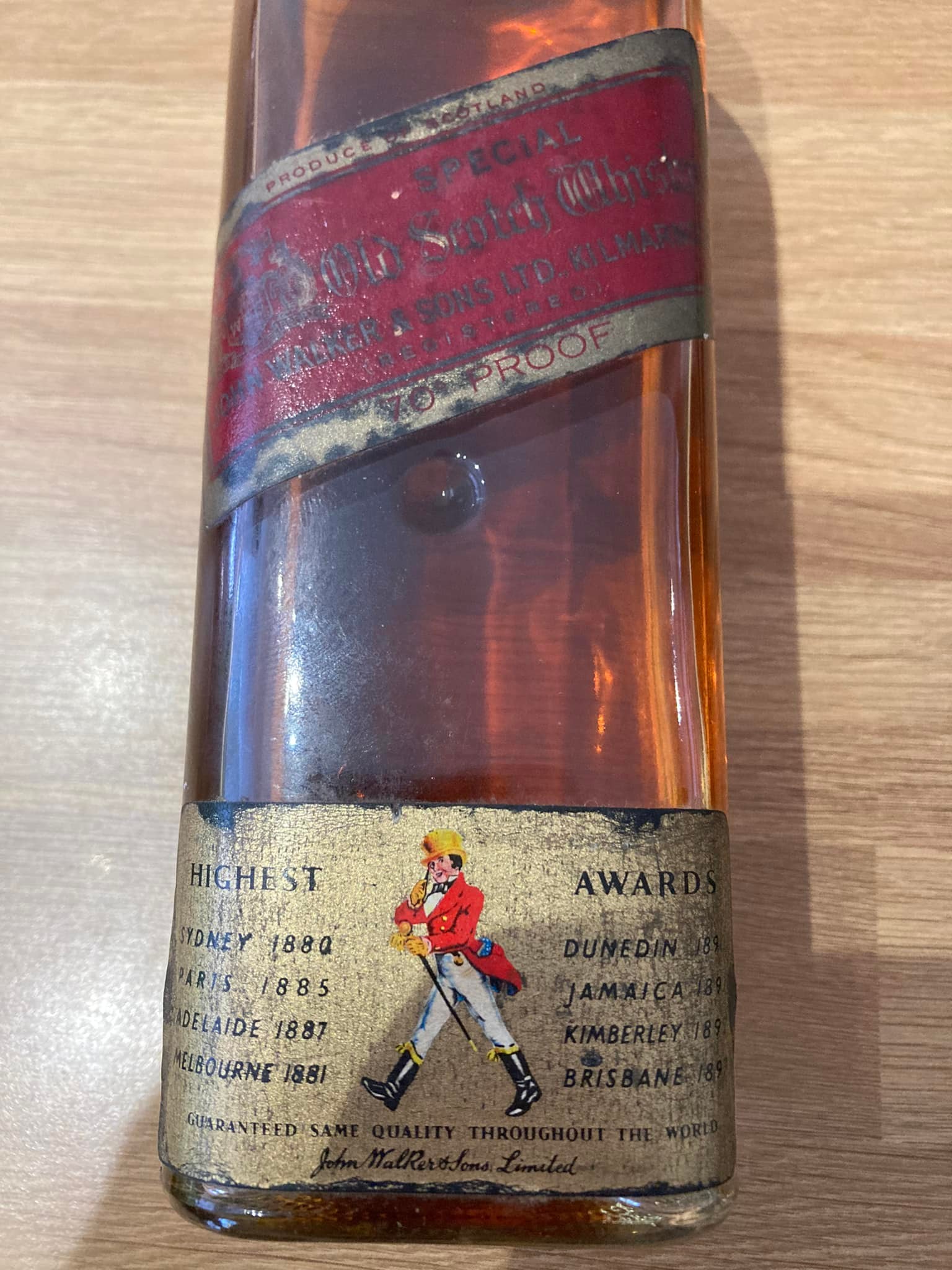 Selling 2lt of red liquor