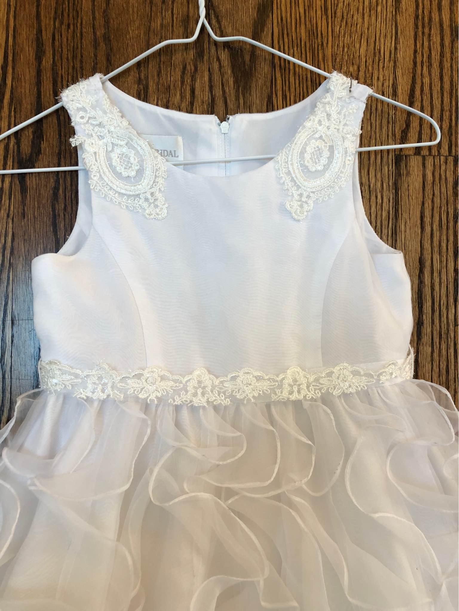 Robe Fille Courte Manches Courtes OLIVE JUICE - Taille 8 - Couleur Mauve - Tissu Lin/Coton - Neuve Avec Étiquette