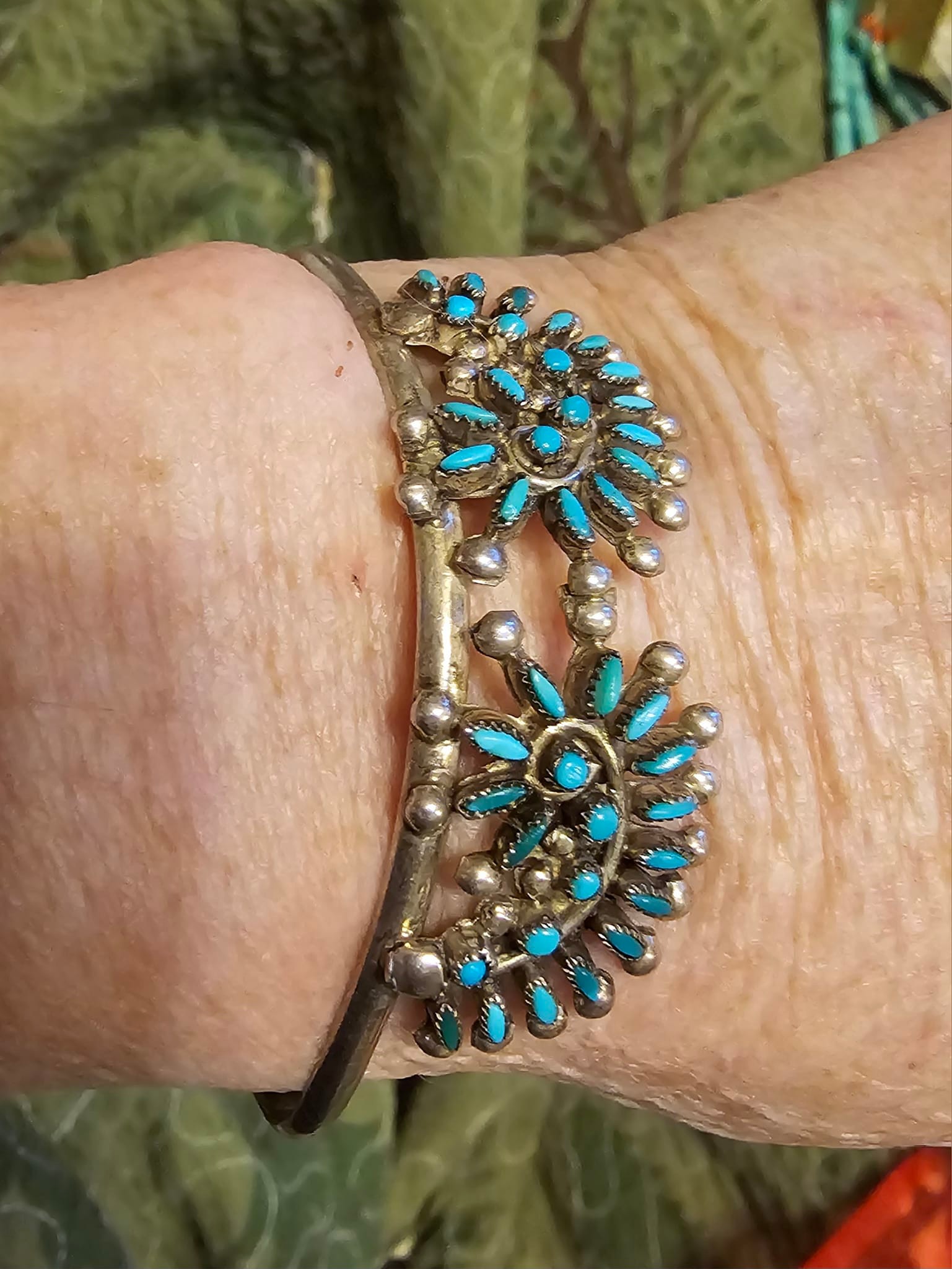 Bonnie Quam vintage needlepoint cuff for sale