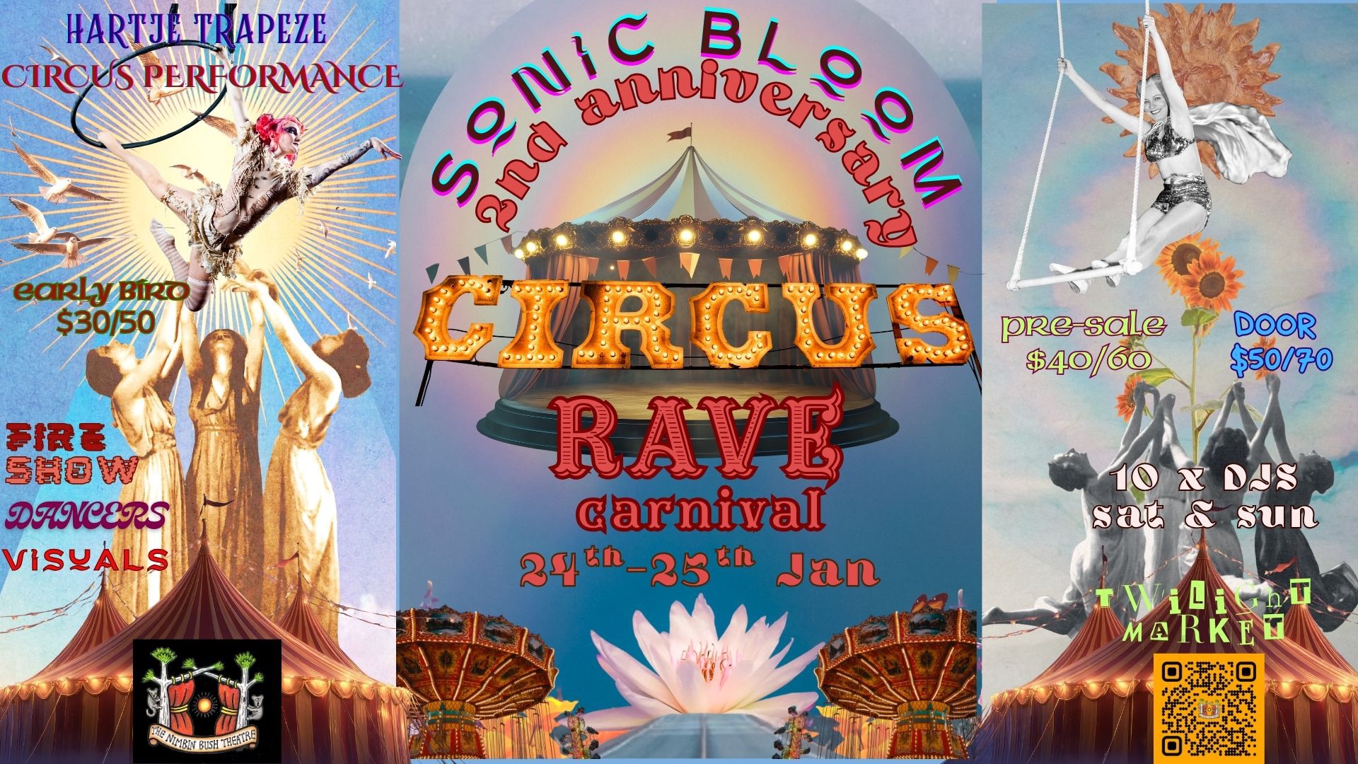 Sonic Bloom 🌺 Circus Rave Carnival 🎪 2nd Anniversary Festival ️‍🔥🪅