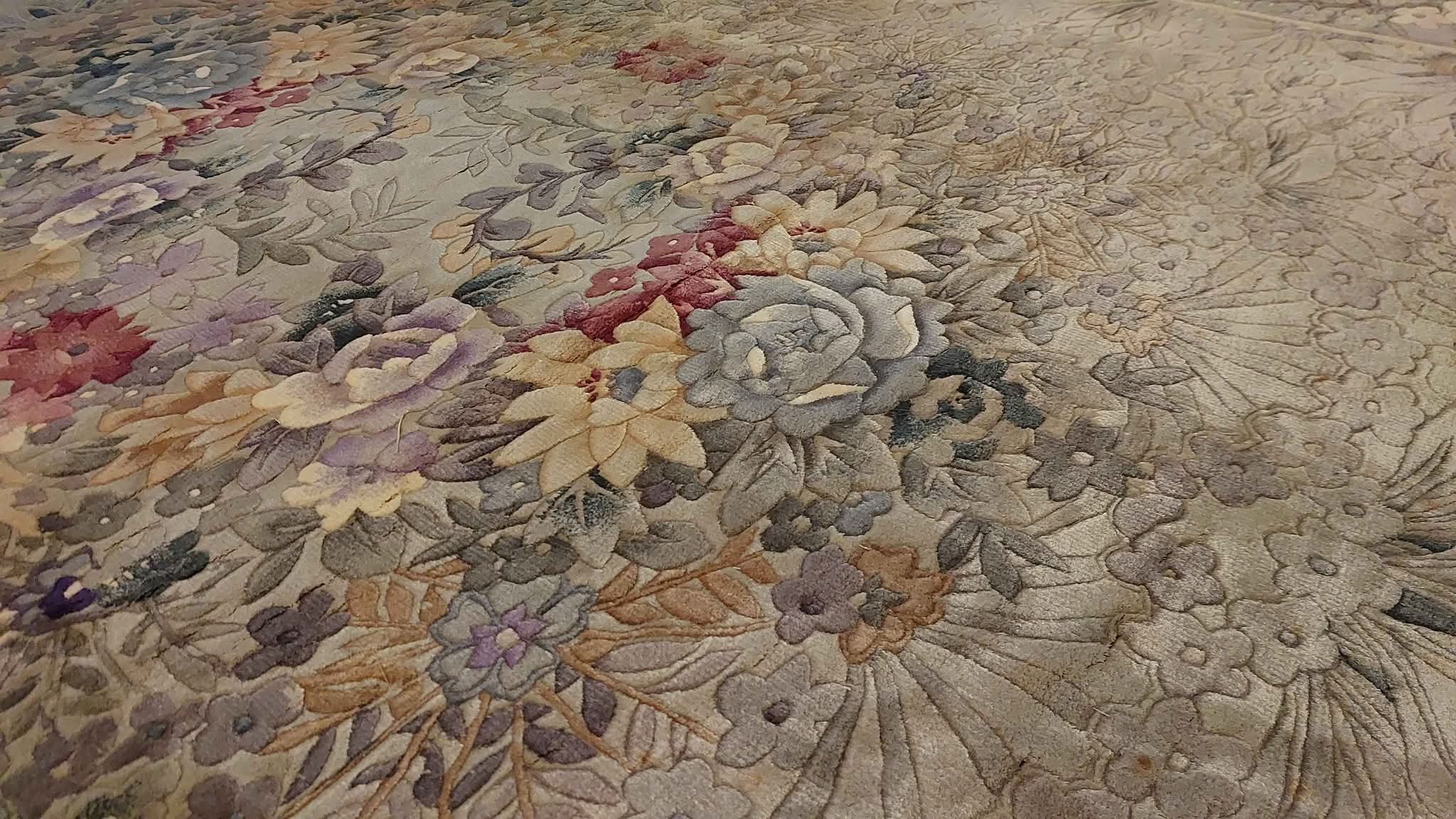 Large Floral 2Tone Bohemian Oriental Persian Antique Condo Saudi UAE ...