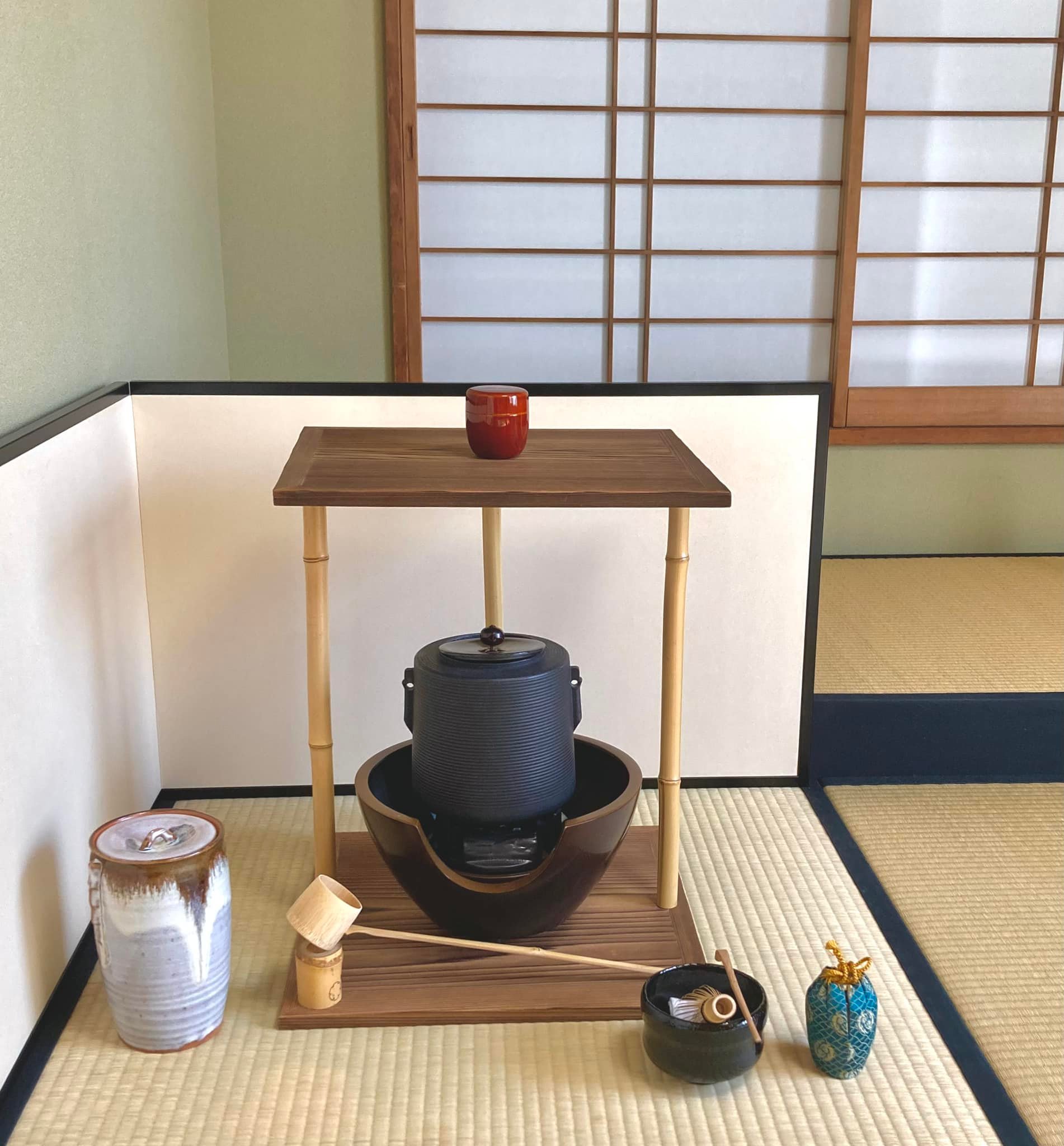 裏千家茶道教室 樹庵（じゅあん）（東京・目白） - 十月のしつらいは中