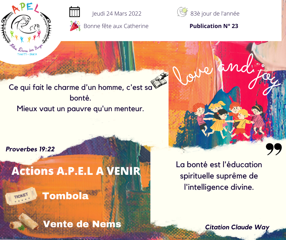 Citation Biblique Apel Nda Tahiti College Et Ecole Facebook