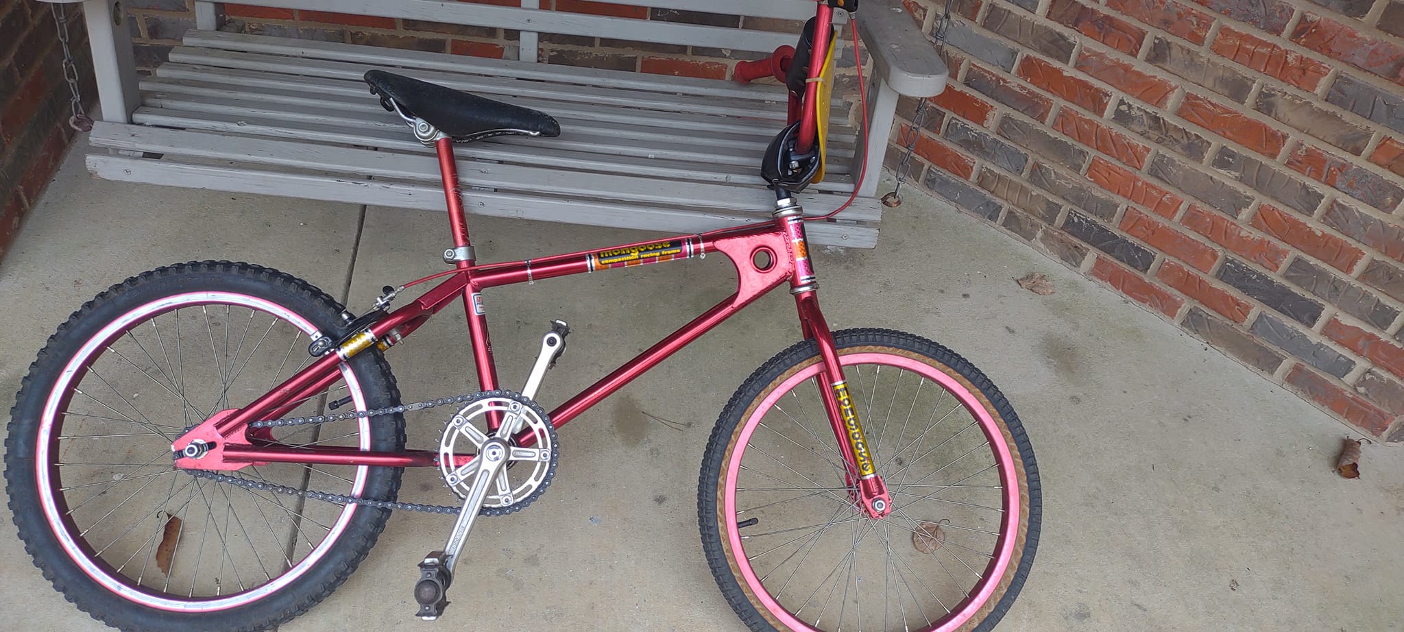 Maglia Bici Thruster Old School BMX – Manica Lunga, Bianca, XXXL – BIKINGTHINGS
