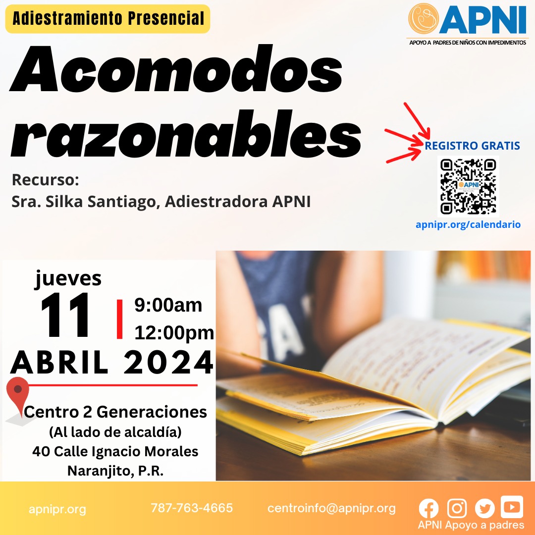 Los acomodos no son un privilegio.... - APNI Apoyo a Padres