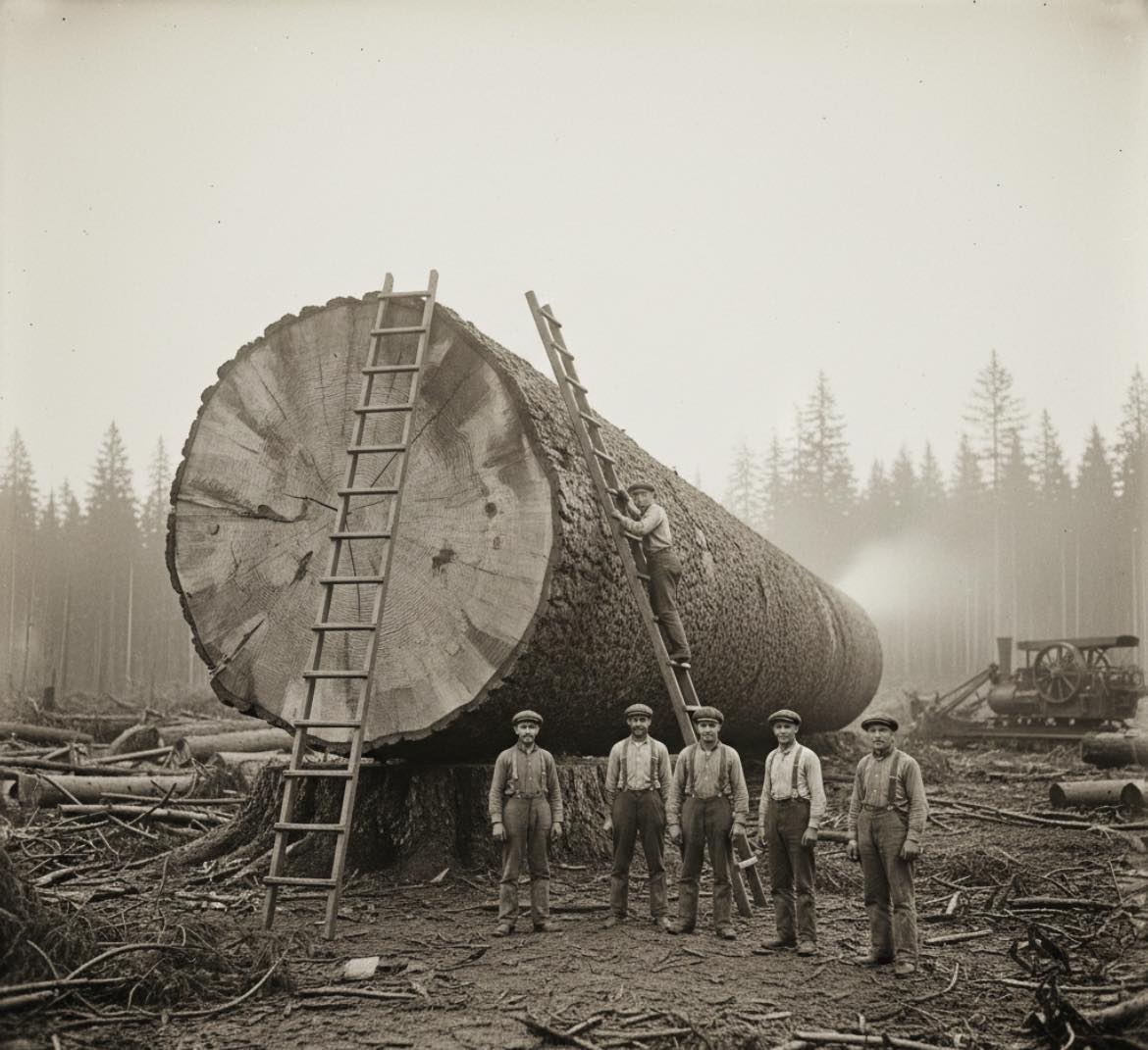 The Loggers - Human figures were used to communicate the extraordinary ...