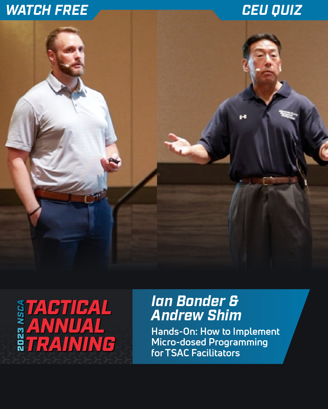 NSCA - WATCH FREE: ⏰ After 12-hour shifts, many tactical... | Facebook