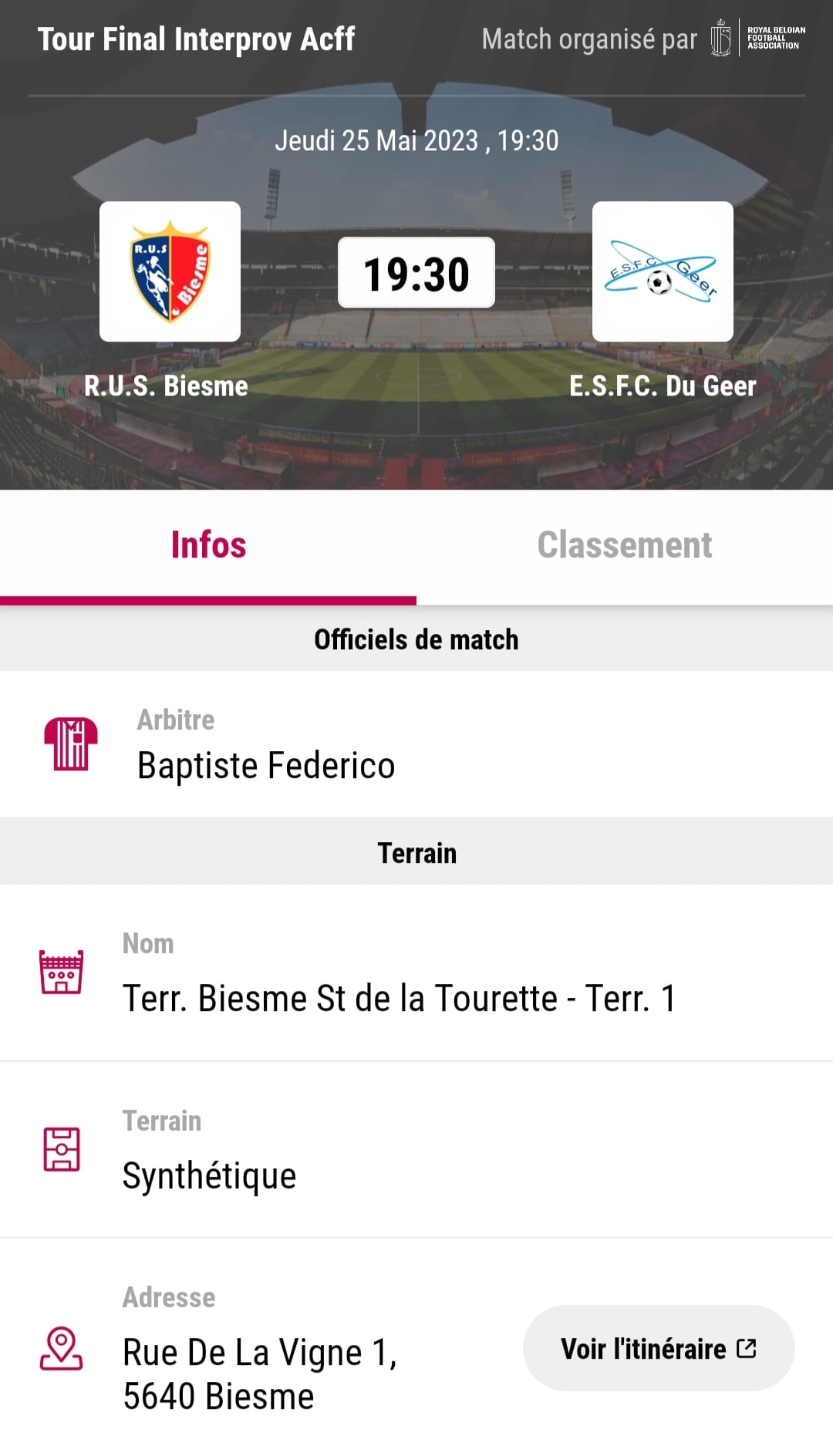 ESFC - ⚠️ CHANGEMENT DE CALENDRIER ⚠️ Le dernier match de notre P1 aura ...
