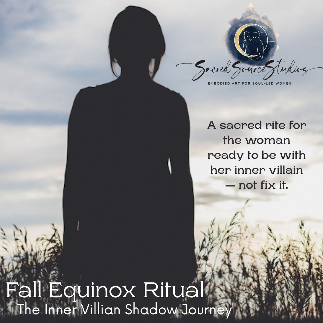 🌒 The Inner Villain Shadow Journey: A Fall Equinox Ritual