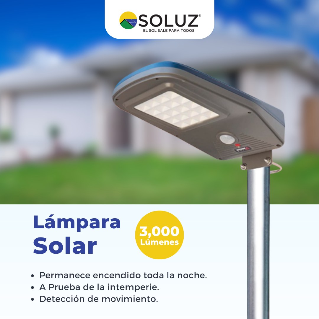 SOLUZ HONDURAS - Lámpara solar Led para exterior de 3000... | Facebook