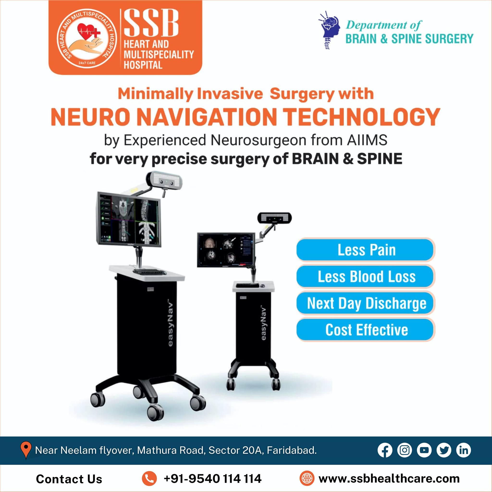 Minimally invasive neurosurgery with neuro navigation technology