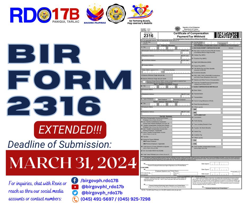 ‼️... - Bureau of Internal Revenue - RDO 17B - Paniqui, Tarlac