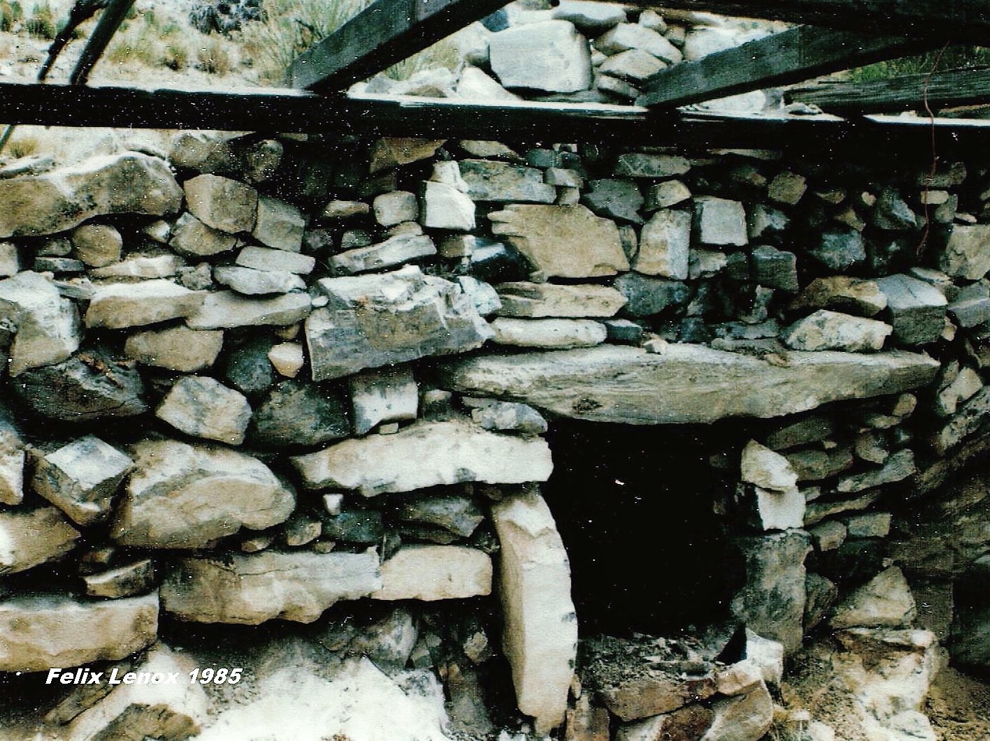 Nevada - Here's a look inside of the stone cabin we discovered way back ...