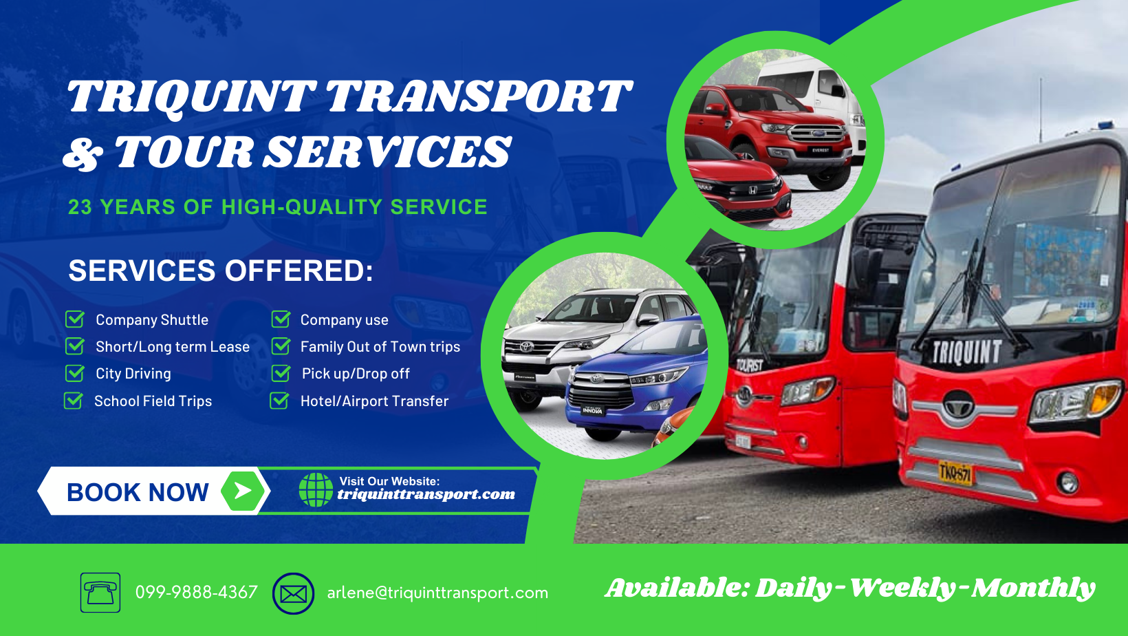 Triquint Transport And Tours Services | Mandaluyong