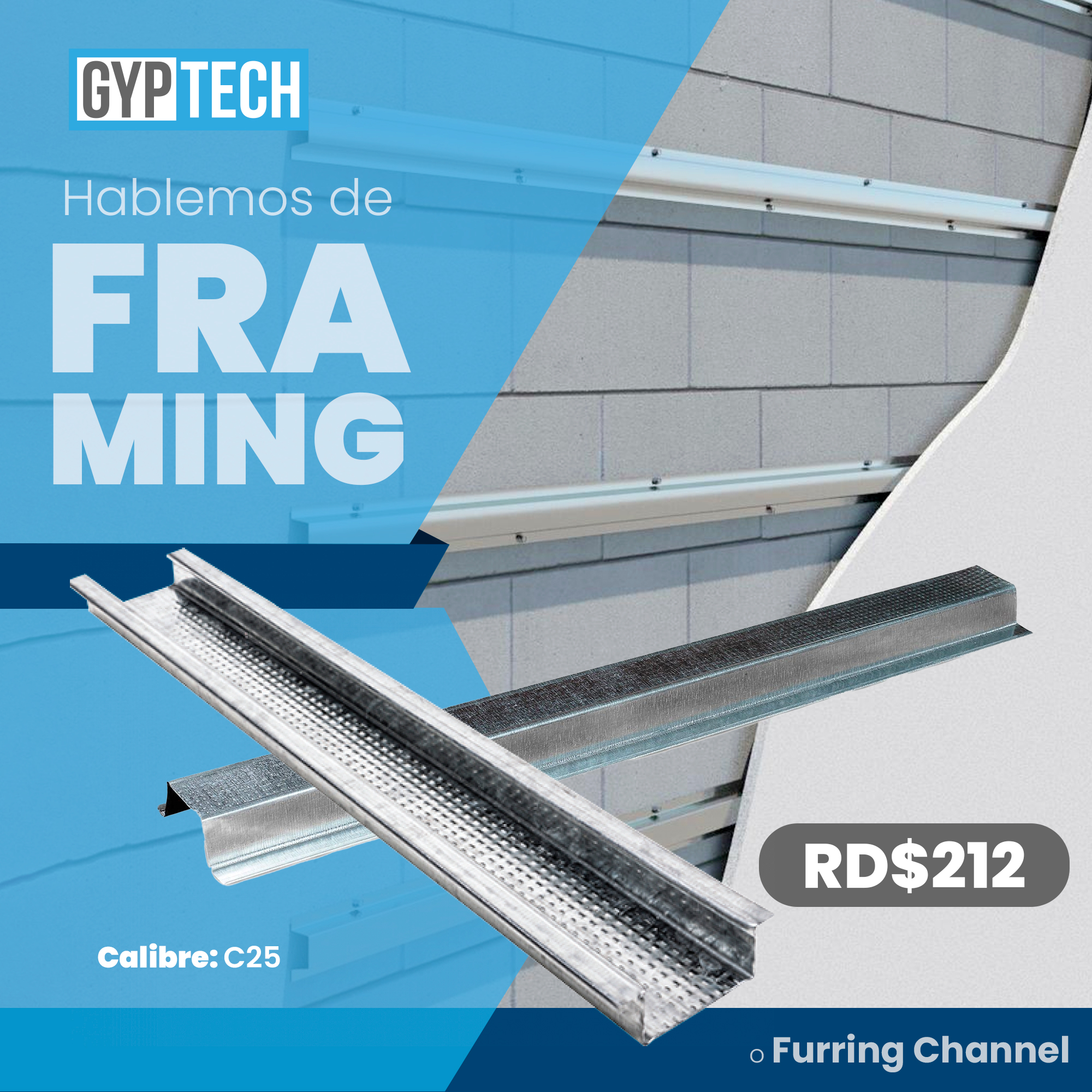 Gyptech - ¿Sabes que son los Furring Channel o canales... | Facebook