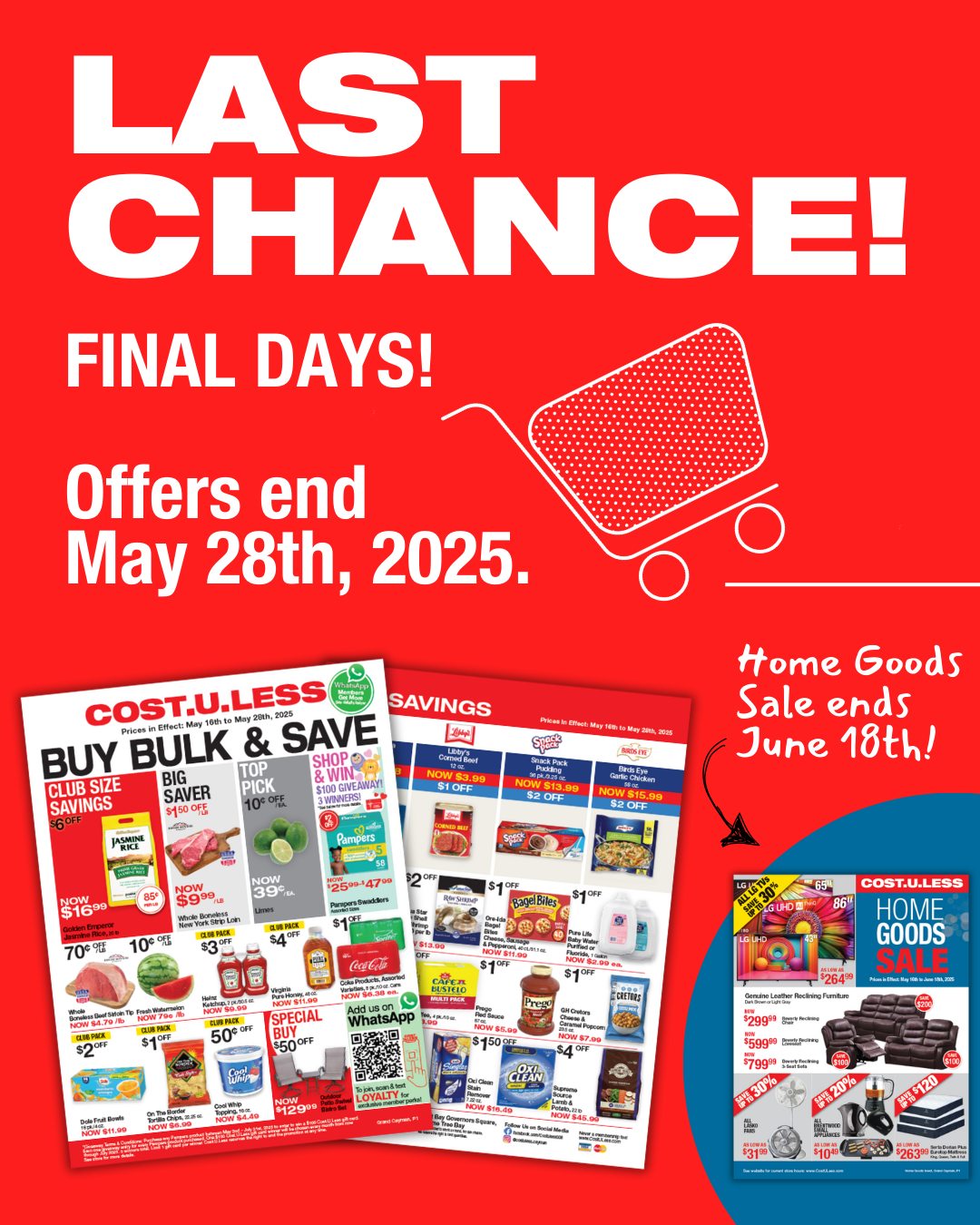 🚨 LAST CALL! 🛒 Dash into... - Cost.U.Less Grand Cayman | Facebook