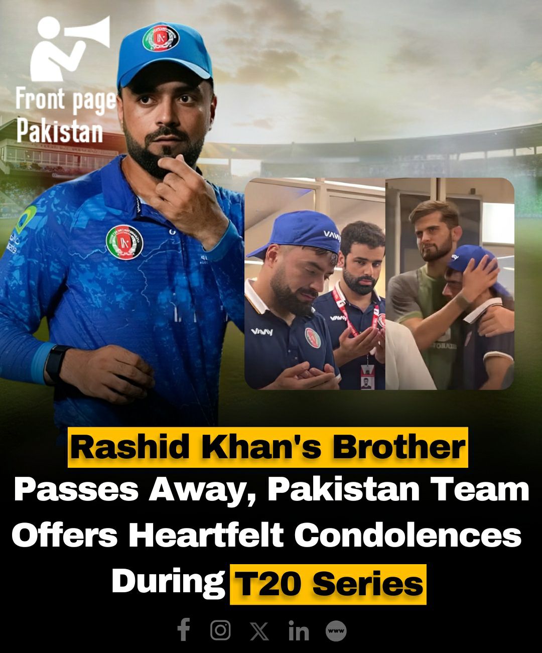Front - Follow 👉 Front Page Pakistan Afghanistan’s, star all-rounder ...