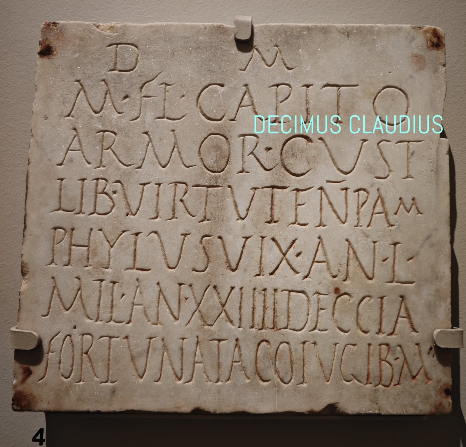 Archaeology & Civilizations | A Roman marble funerary inscription in ...