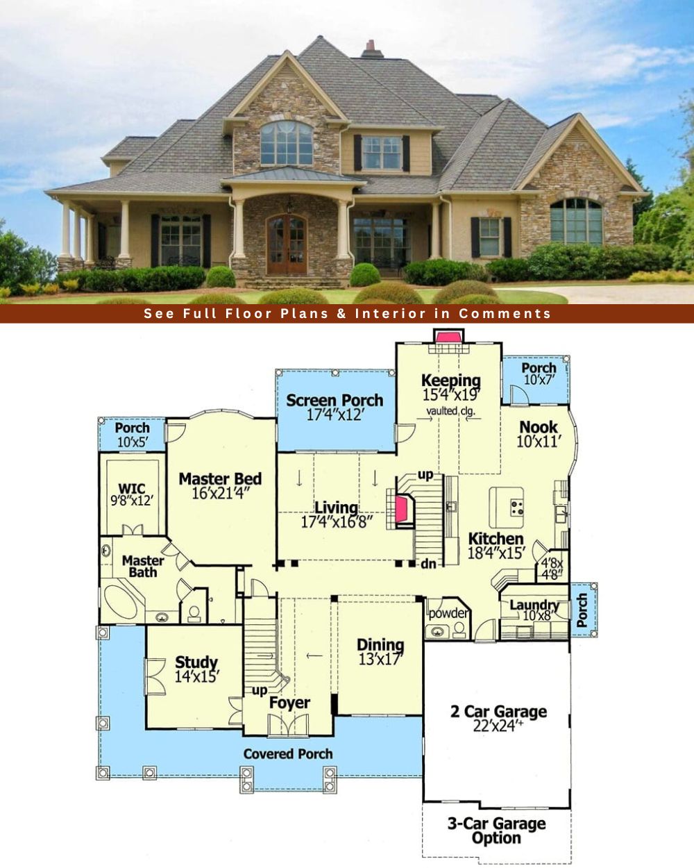 Your Nifty Home - Here’s a Stunning European House Plan... | Facebook