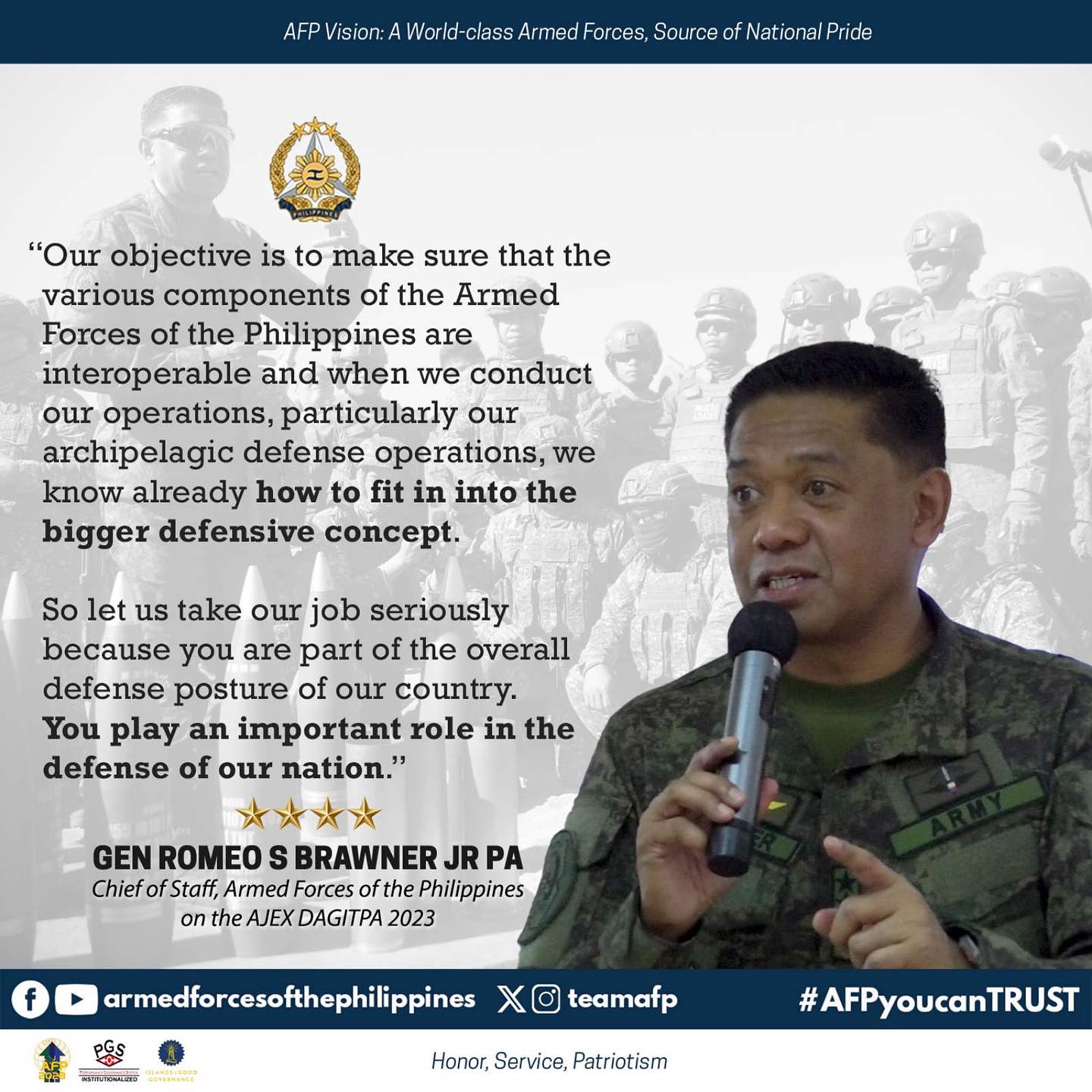 The AFP Chief of Staff... - Armed Forces of the Philippines | Facebook