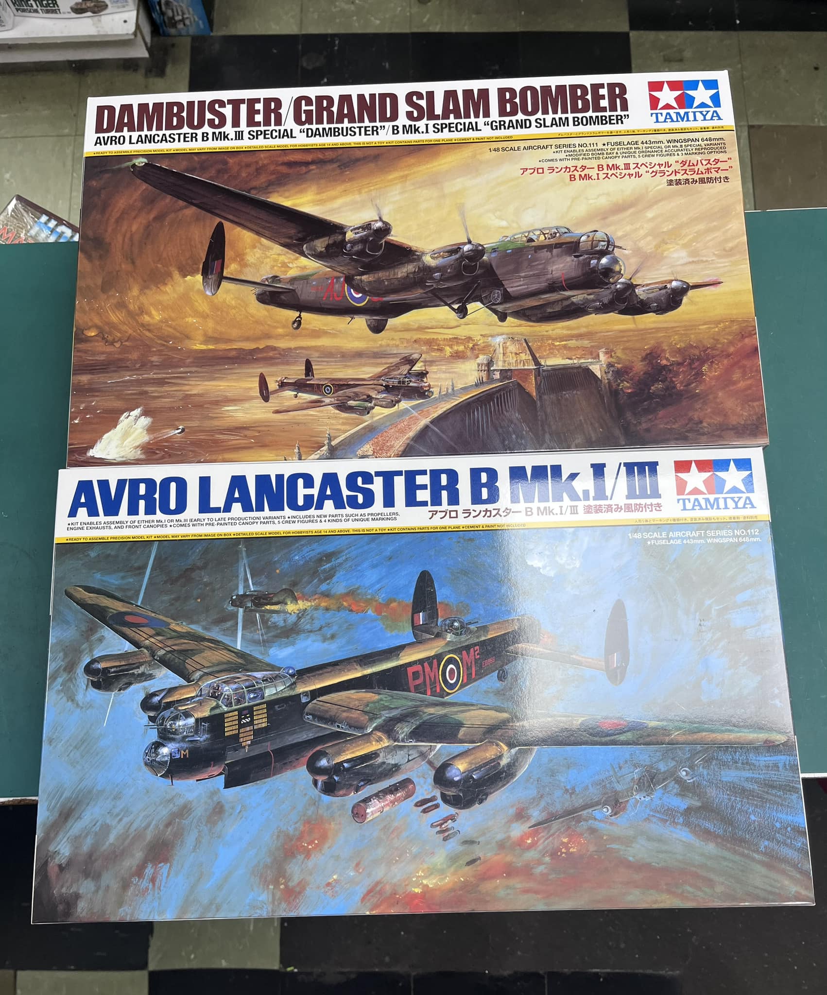Tamiya's 1/48 Grand Slam Avro Lancaster bomber model kit