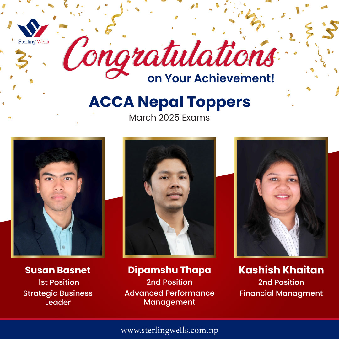 Sterling - Applauding Success: ACCA Nepal March 2025 Toppers 🌟 We’re ...