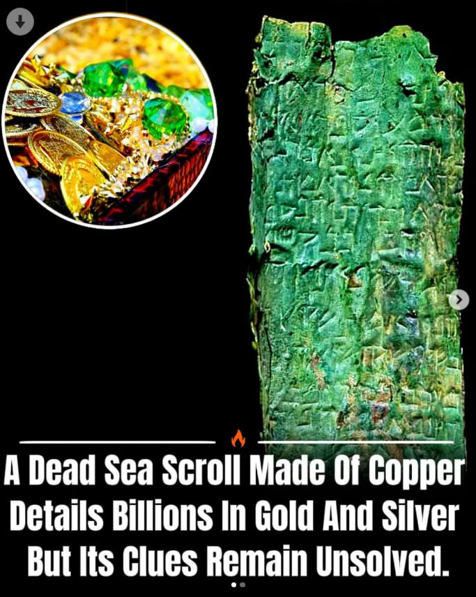 Past - The Copper Scroll, a unique Dead Sea Scroll found in 1952 in ...