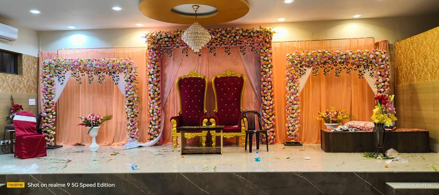 The mk reception... - Flowers decoration Yadav santosh
