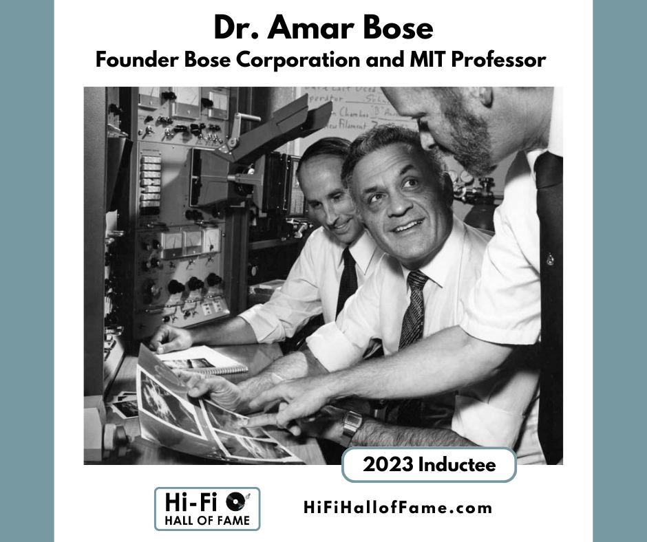 Hi-Fi - The Hi-Fi Hall of Fame is celebrating the birthday of Dr. Amar ...
