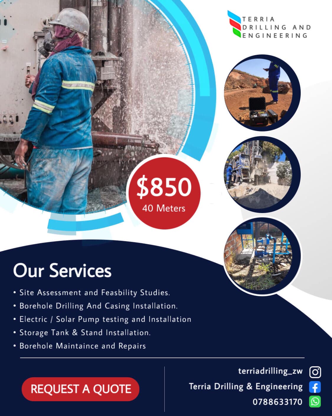 𝘼𝙧𝙚 𝙮𝙤𝙪 𝙞𝙣 𝙣𝙚𝙚𝙙 𝙤𝙛 𝙖... - Terria Drilling & Engineering | Facebook