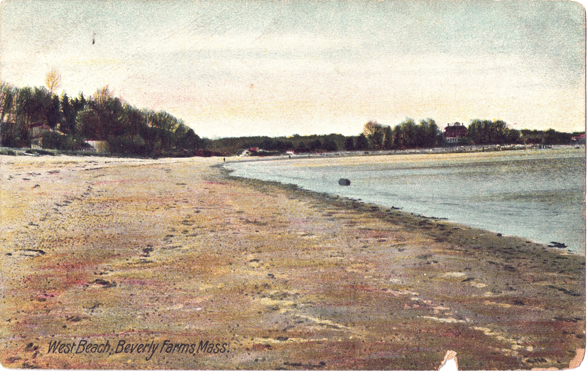 Early Beverly Farms postcard with Henry Lee house