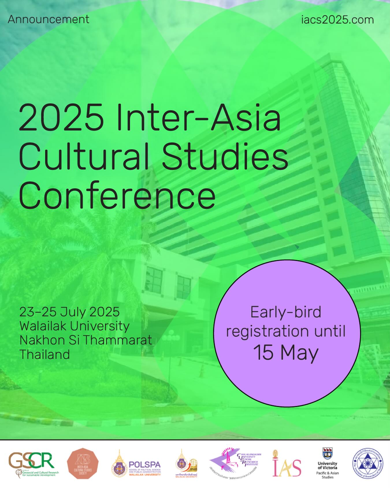 Inter-Asia - There are two weeks left to register for the 2025 IACS ...