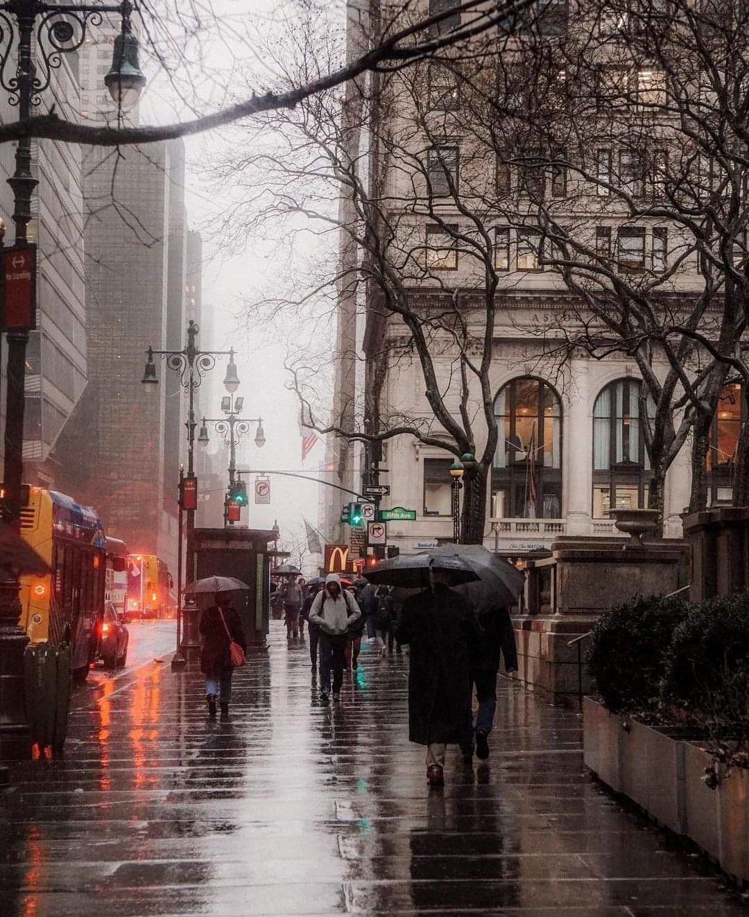 A Rainy day in New York City. 🌧🇺🇸♥️