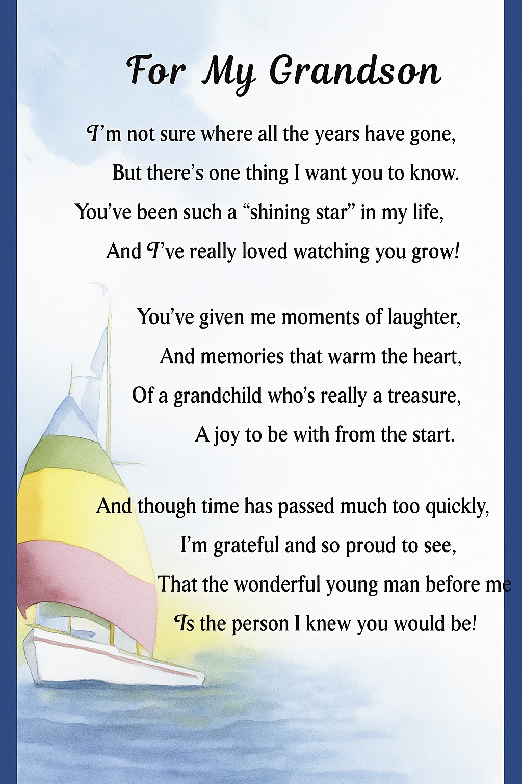 #grandson #grandkids... - For My Grandson, With Endless Love | Facebook