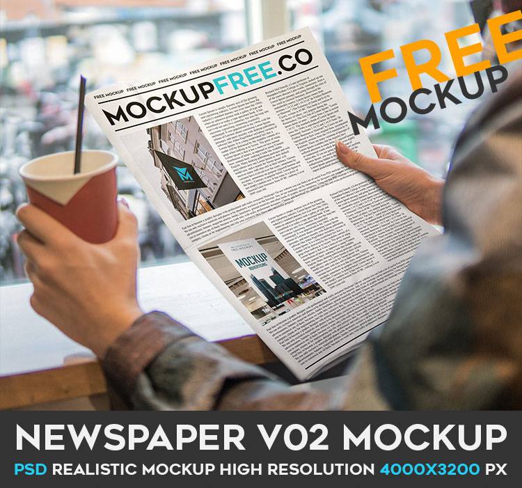 Newspaper V02 – Free PSD Mockup Are... - Free PSD Templates