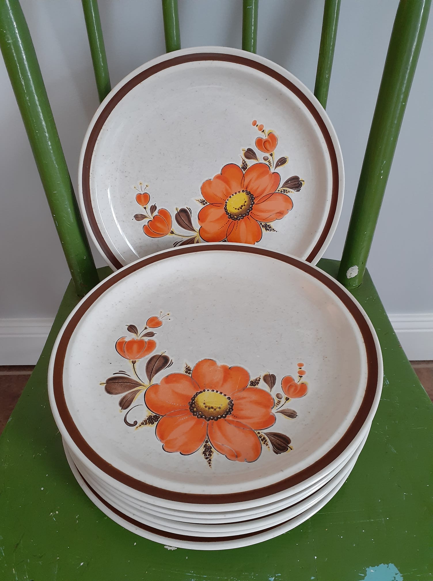 Vintage Plates American Rose 24 KT gold Avon 1978 22 KT gold Style