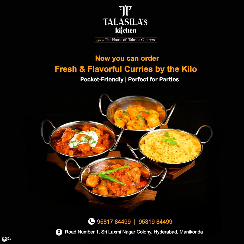 Now Serving: Fresh & Flavorful... - Talasila Caterers | Facebook