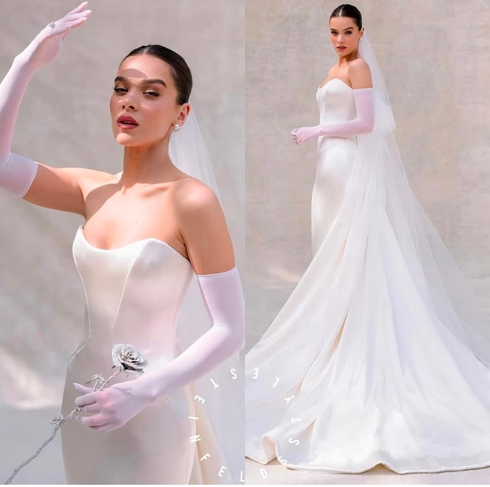 Hailee Steinfeld stuns in her wedding dress