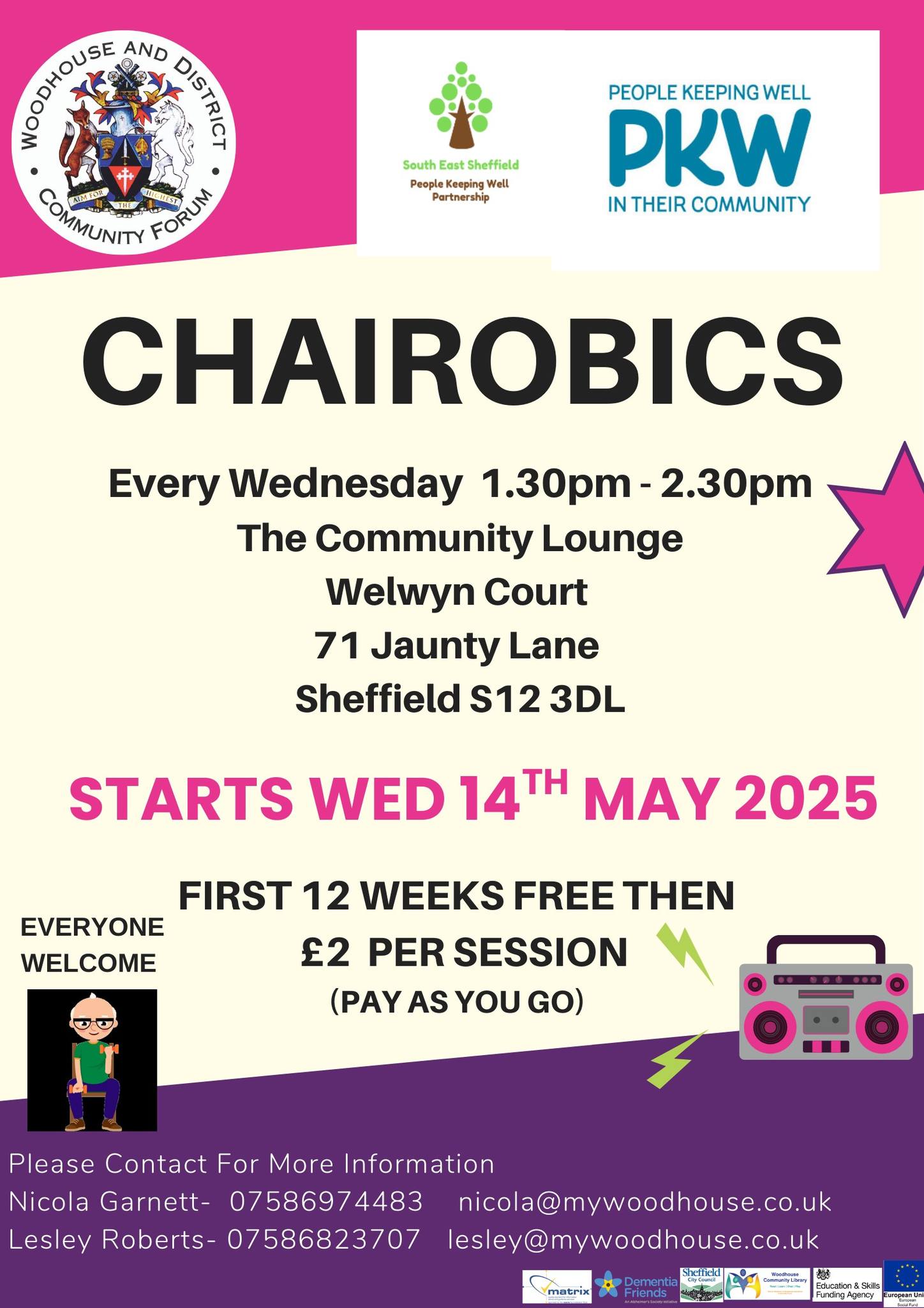 Townships - ⭐Chairobics 📍Local Venue 💷Pay as You Go! Just £2 per ...