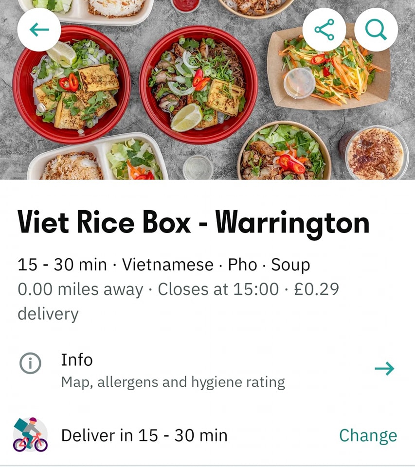 Viet Rice Box | Warrington
