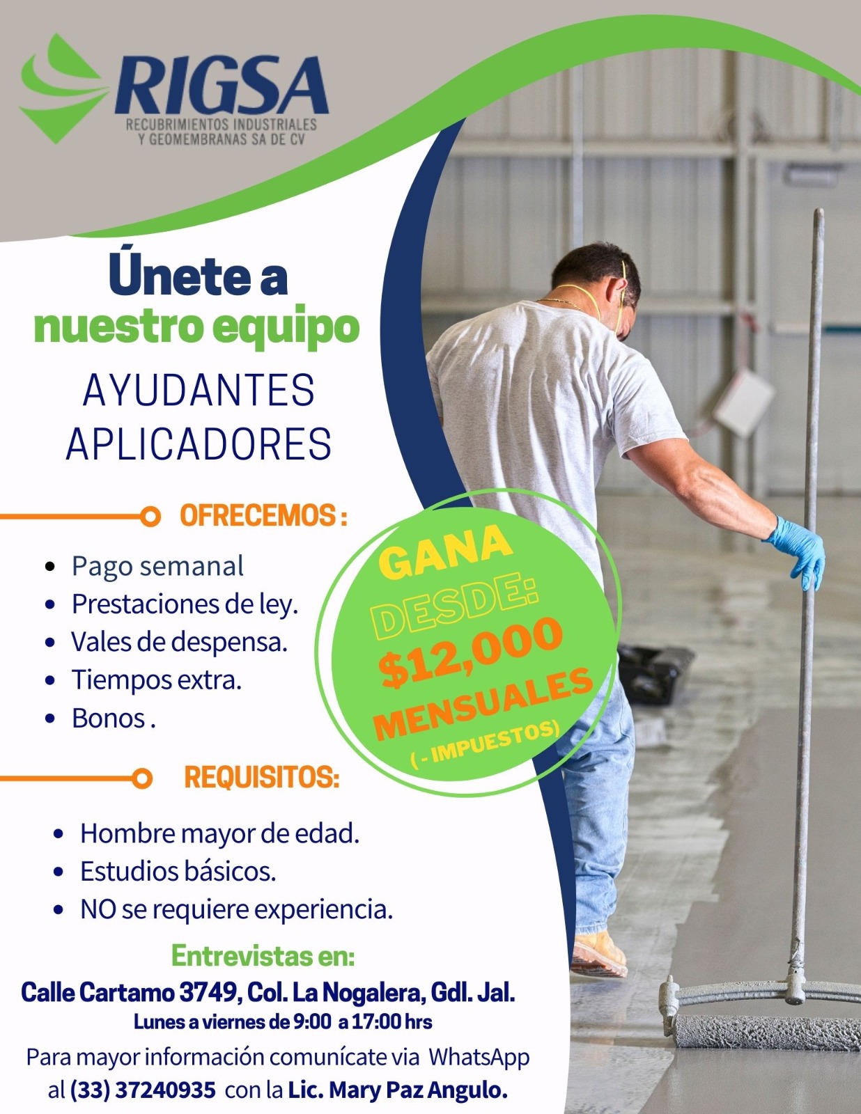 Pisos Industriales RIGSA | Guadalajara