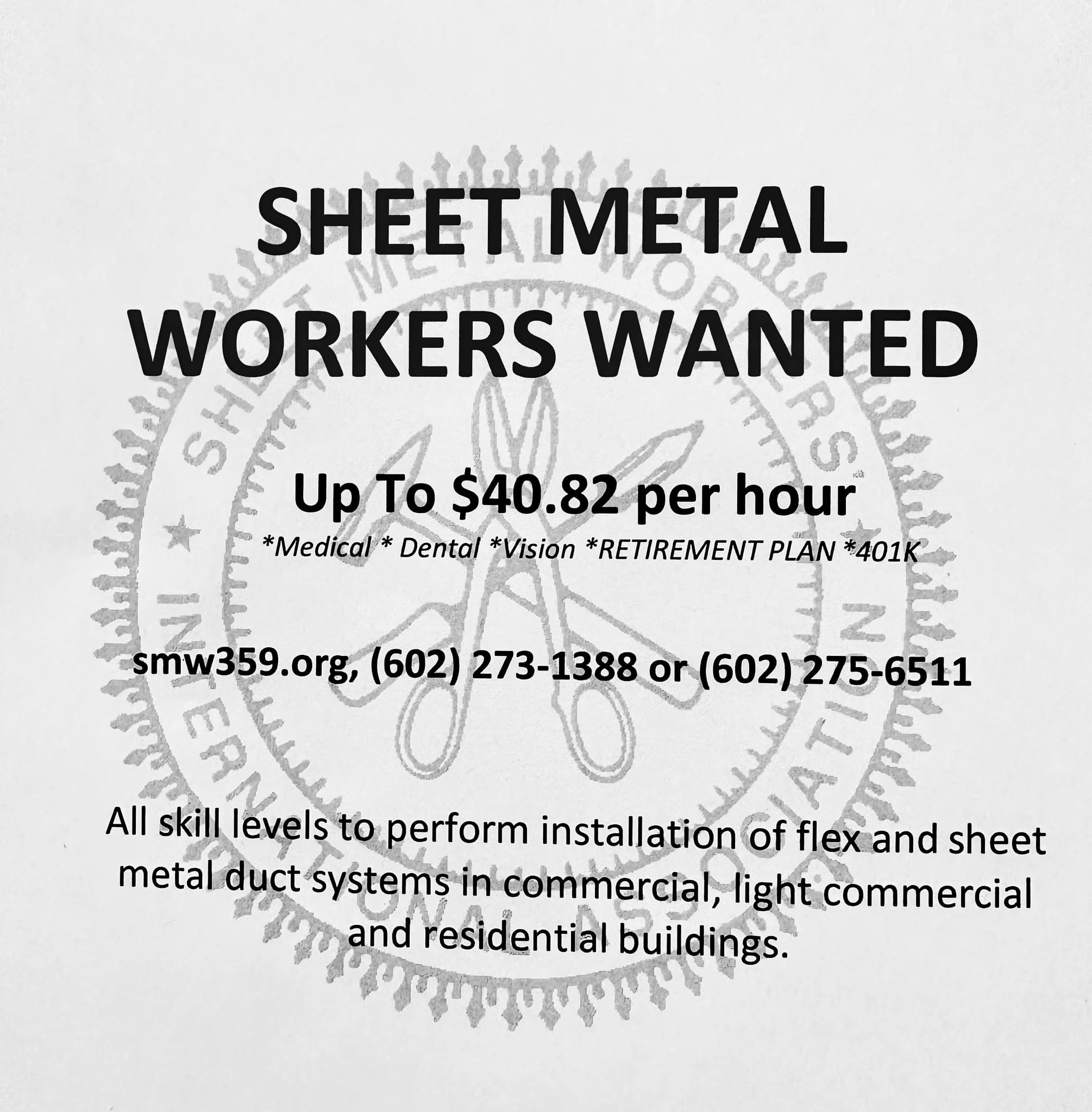 Sheet Metal Workers Union, Local #359 | Phoenix AZ