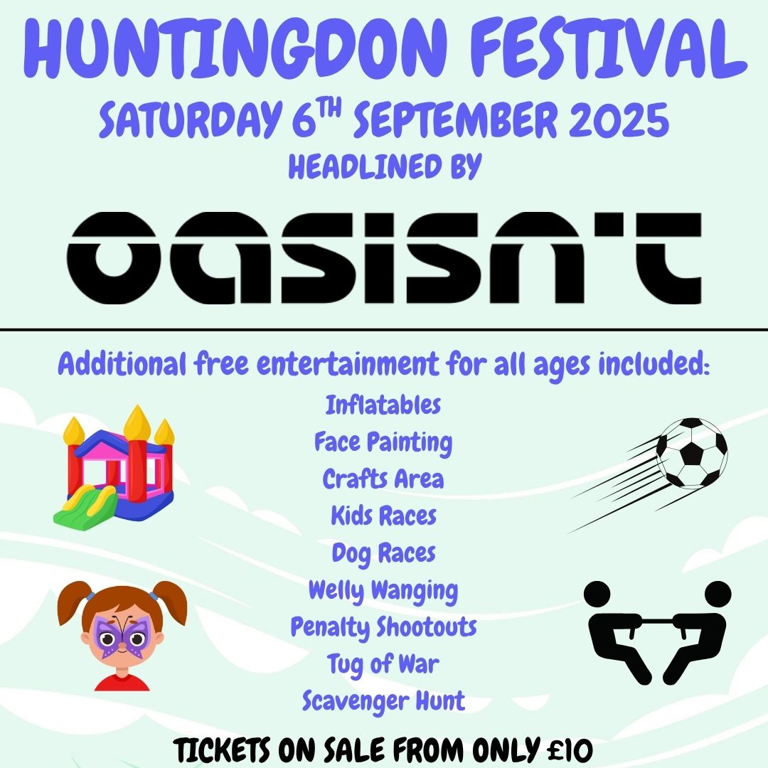 Huntingdon - 🎸 Ready to roll with Oasisn't? 🎤 Our music festival brings ...