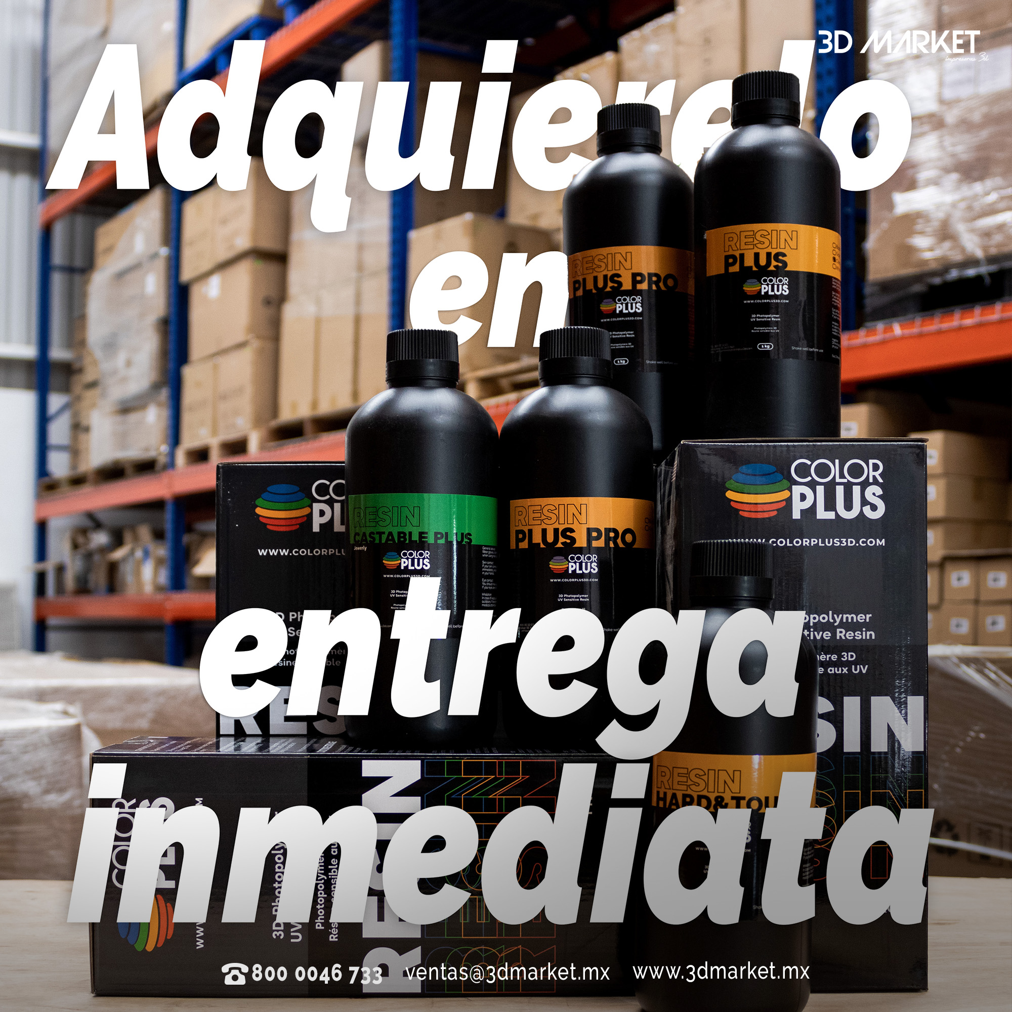 3dmarket - ¡Adquiere tus resinas Color Plus con entrega inmediata! 🎨 ...